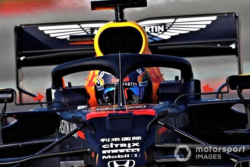 Los conductos del halo del Red Bull Racing RB16