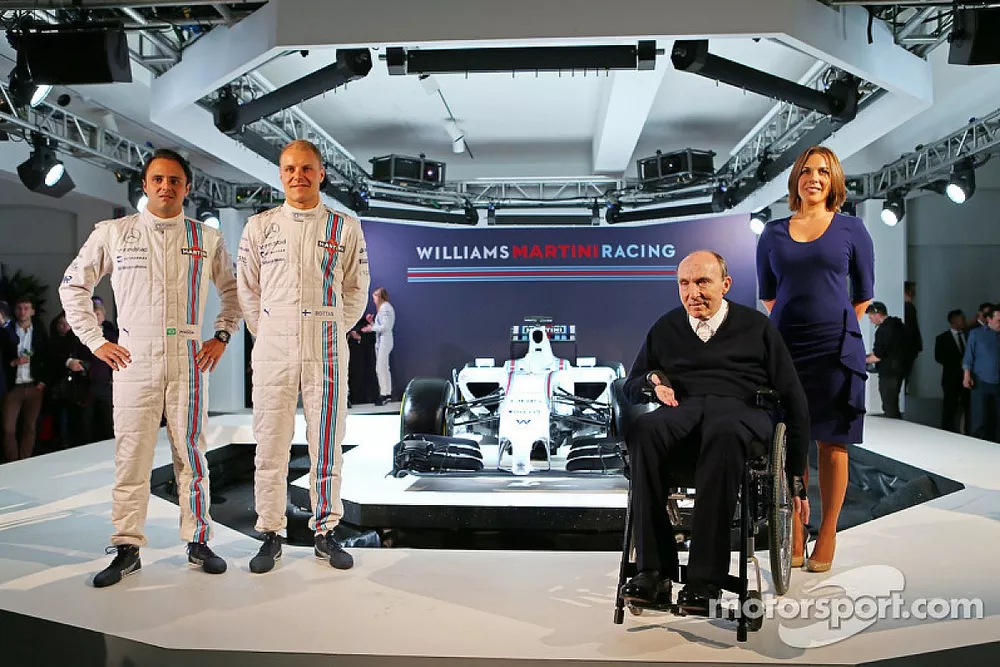 Felipe Massa, Valtteri Bottas, Sir Frank Williams e Claire Williams