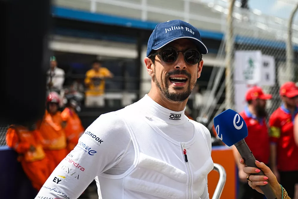 Lucas di Grassi, Mahindra Racing, is interviewed