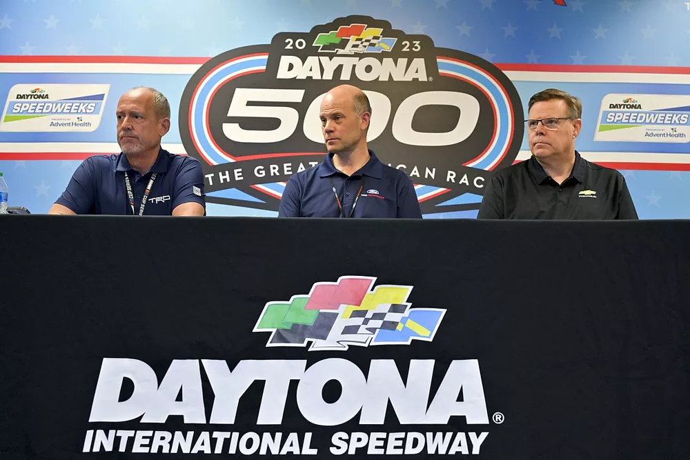 NASCAR OEM press conference: David Wilson, Toyota; Mark Rushbrook, Ford; Jim Campbell, Chevrolet
