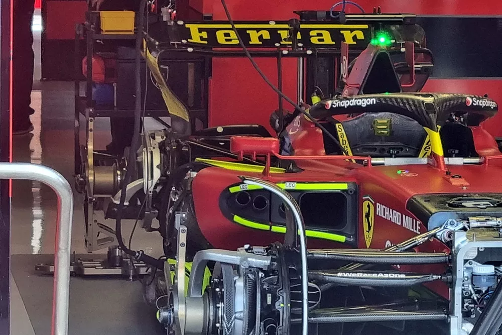 Detalles t&eacute;cnicos del Ferrari F1-75 
