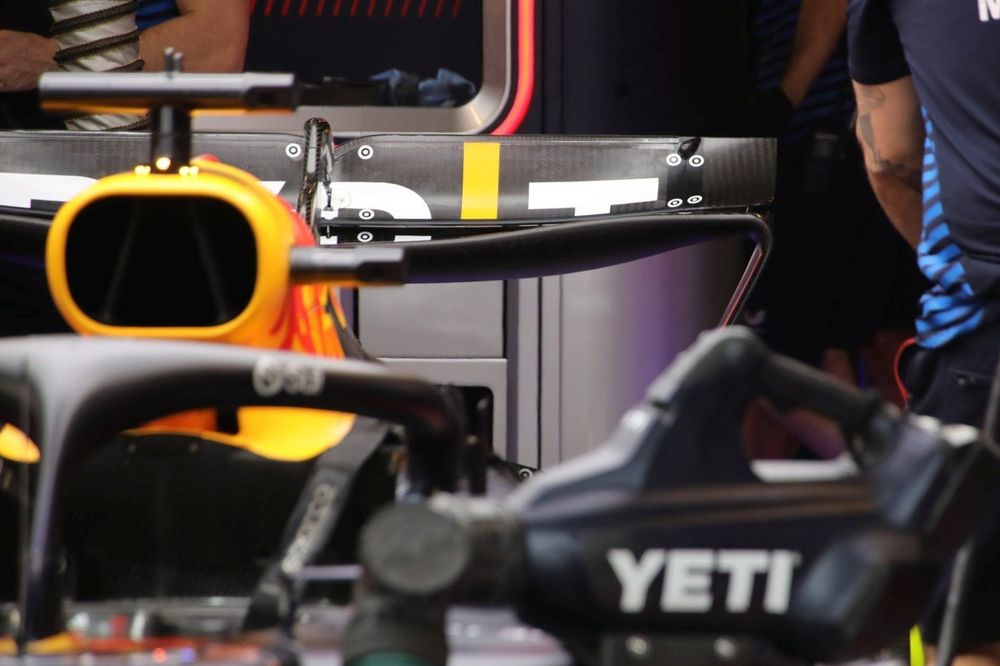 Red Bull Racing RB20 rear wing detail