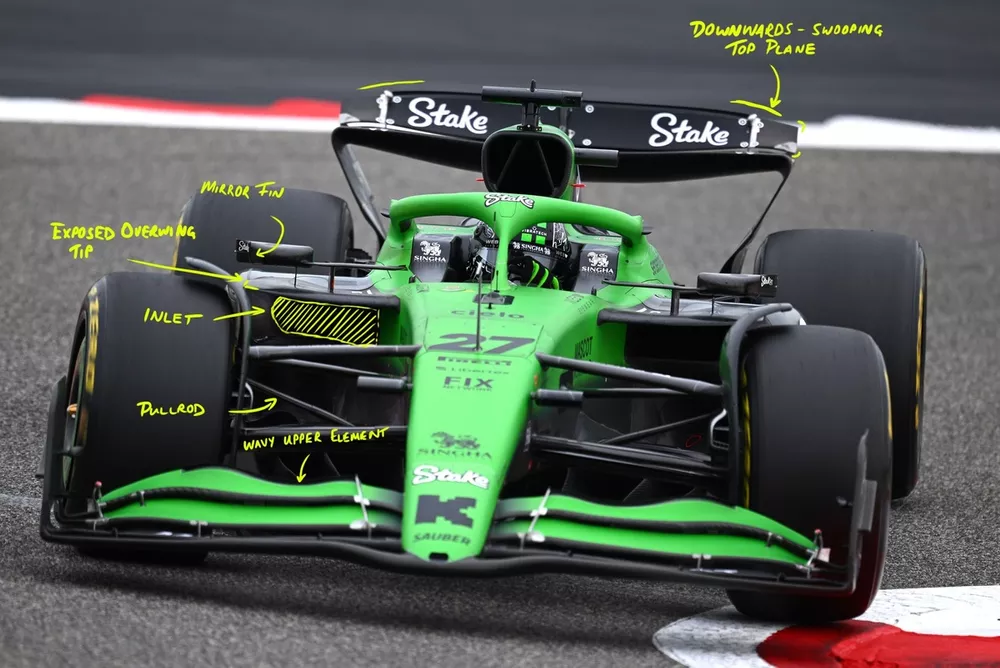 Sauber C45 technical detail