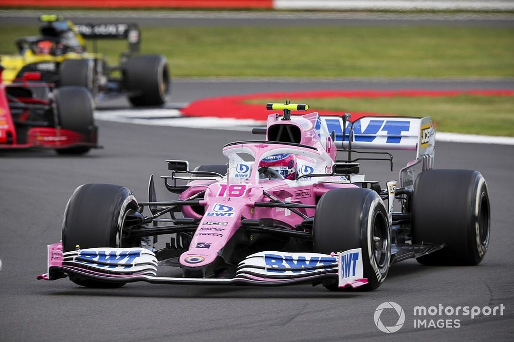 Lance Stroll, Racing Point RP20, Sebastian Vettel, Ferrari SF1000