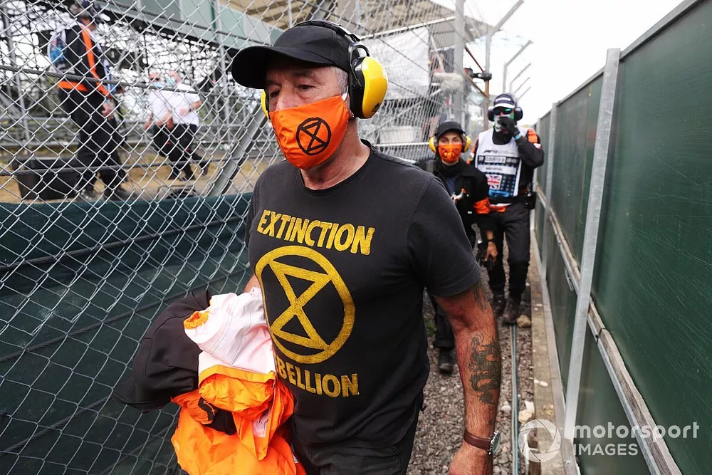 An Extinction Rebellion demonstration 