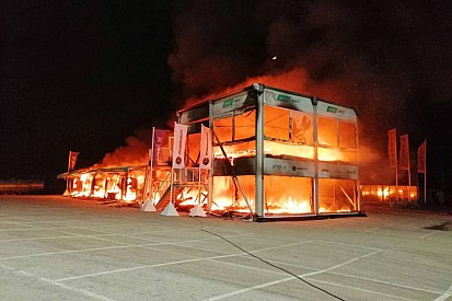 Tras el incendio en la carpa de MotoE, se suprime la cita de Jerez