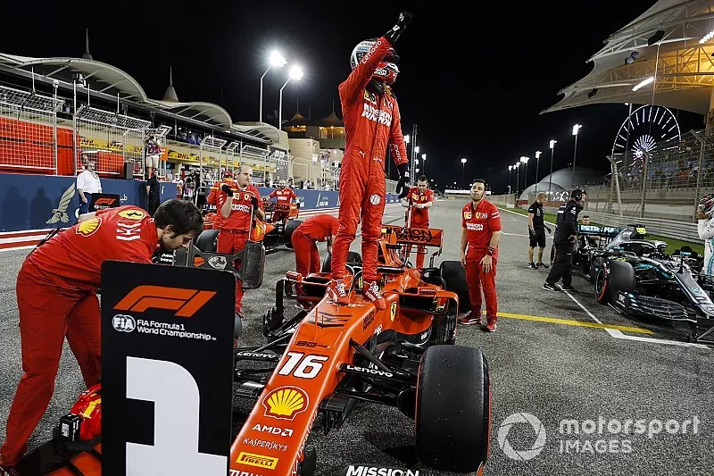 Ganador de la pole Charles Leclerc, Ferrari