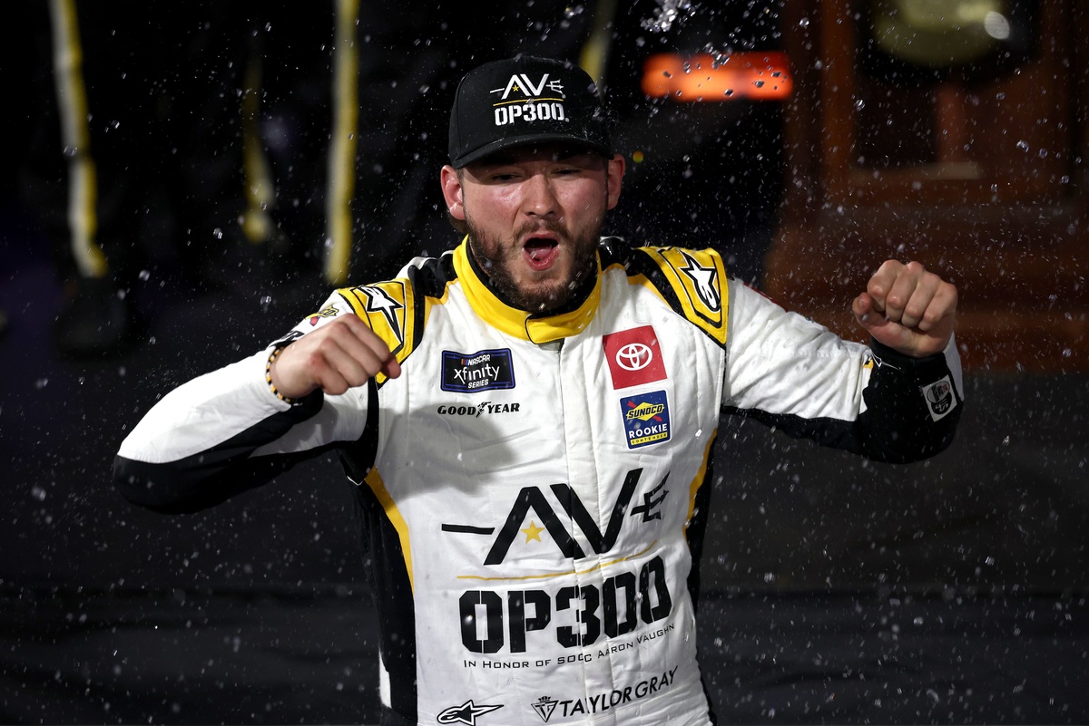Taylor Gray clocks first NASCAR Xfinity win in Martinsville playoff showdown