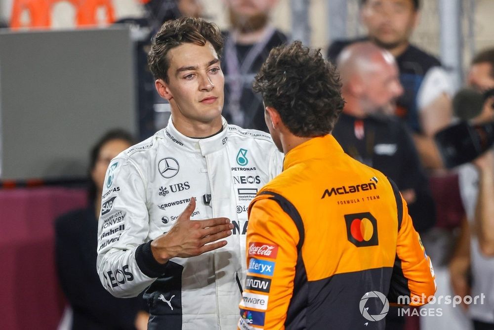 George Russell, Mercedes-AMG F1 Team, Lando Norris, McLaren F1 Team,