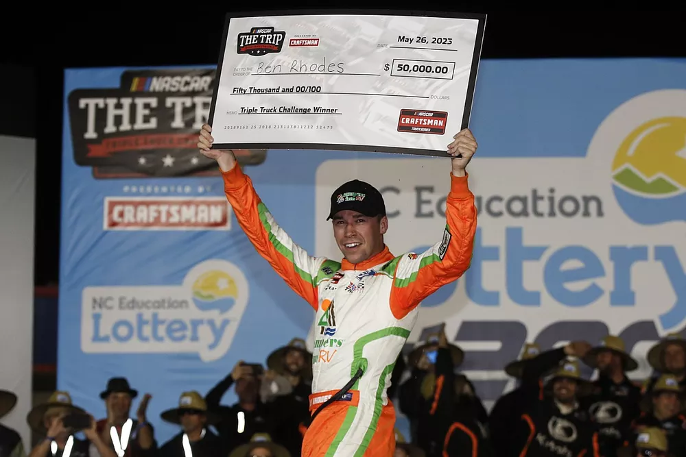 Race winner Ben Rhodes, ThorSport Racing, Ford F-150