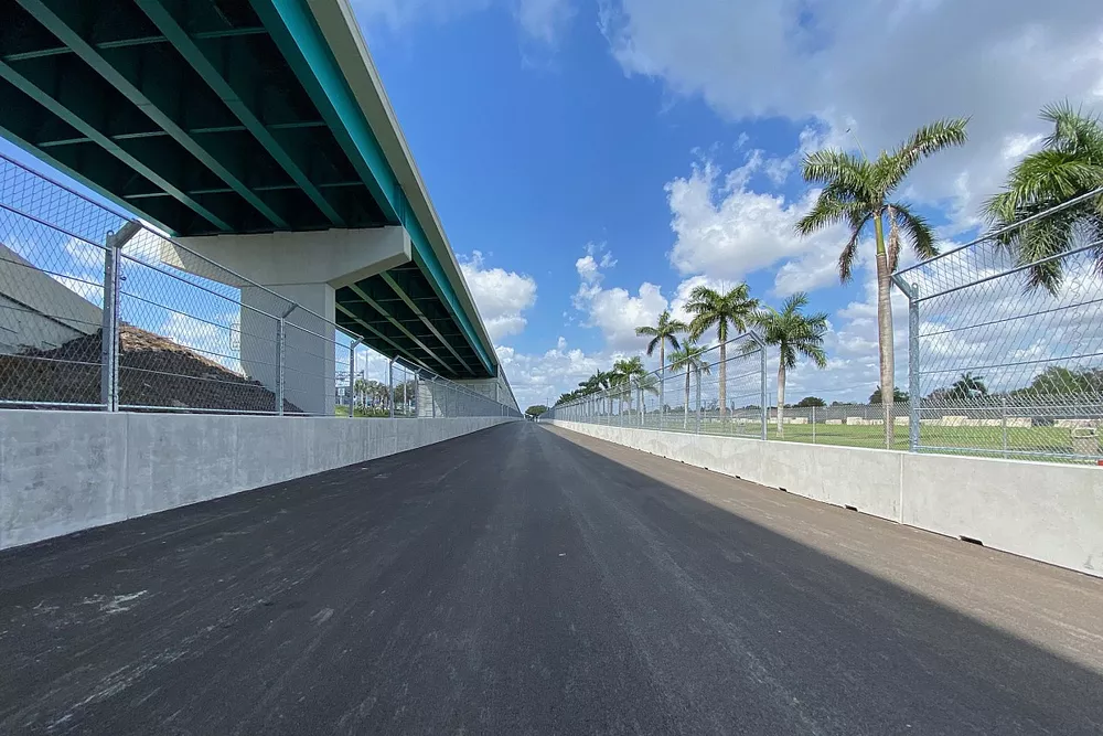 Aspectos de la construcci&oacute;n de la pista para el GP de Miami