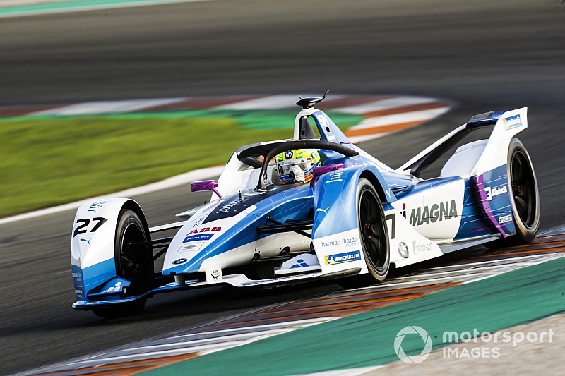 BMW rookie Sims leads opening day of Formula E testing