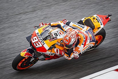 Sepang MotoGP: Marquez crashes, takes pole after rain delay