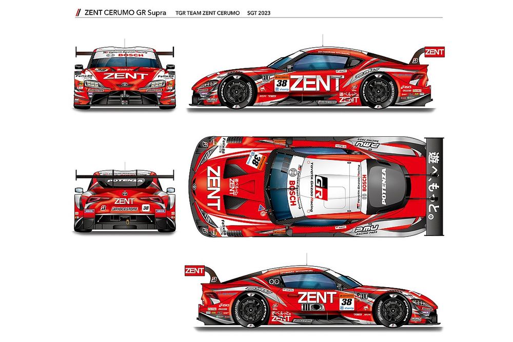 TGR TEAM ZENT CERUMO、2023年の体制と新カラーリングを公開