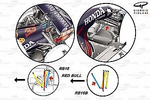 Los cambios que presenta el RB16B en la suspensi&oacute;n trasera