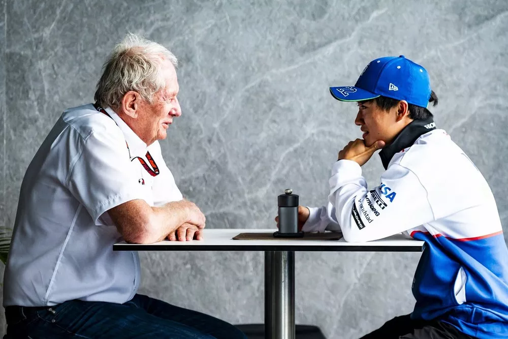 Helmut Marko, Red Bull Racing, Yuki Tsunoda, RB F1 Team