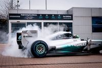 Mercedes F1 se despide de su exitoso motor con una demostraci&oacute;n