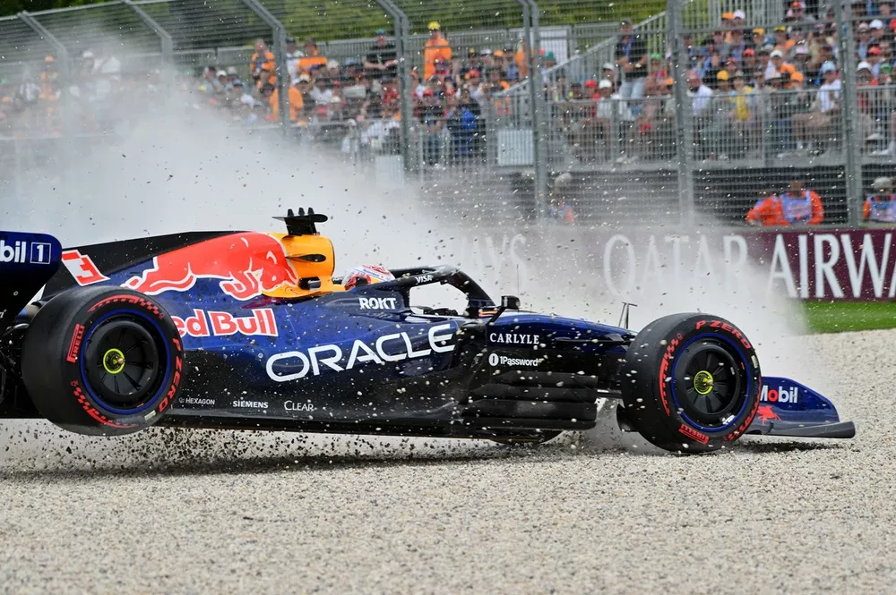 Max Verstappen, Red Bull Racing, crash
