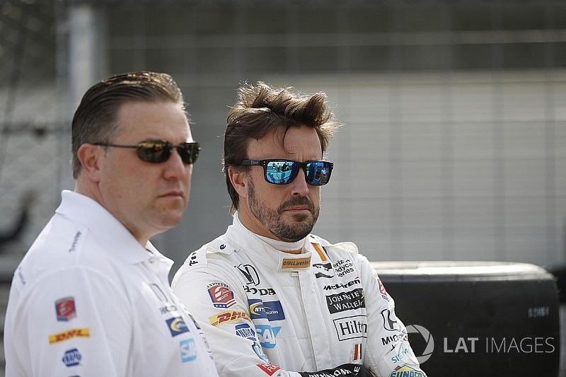 Zak Brown, McLaren CEO, Fernando Alonso, Andretti Autosport Honda