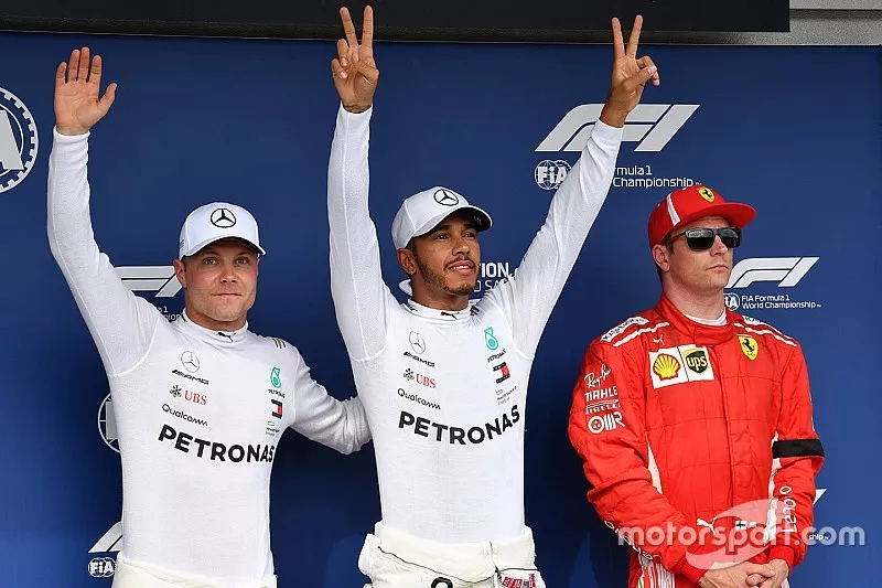 Lewis Hamilton, Mercedes AMG F1, Valtteri Bottas, Mercedes AMG F1, Kimi Raikkonen, Ferrari