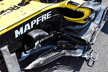 Renault: ci sono nuovi barge board e paratia dell'ala posteriore sulla R.S.18