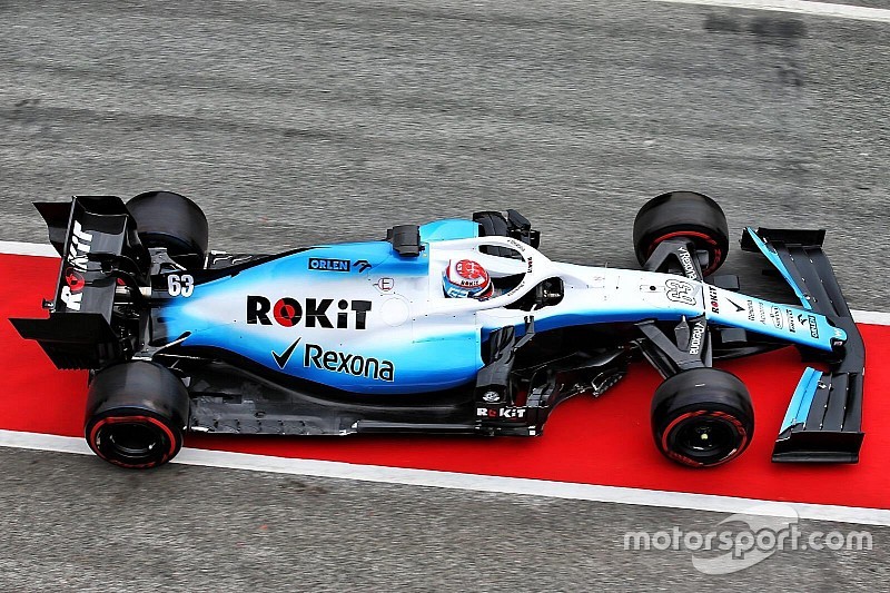 Williams finally hits the track in Barcelona testing
