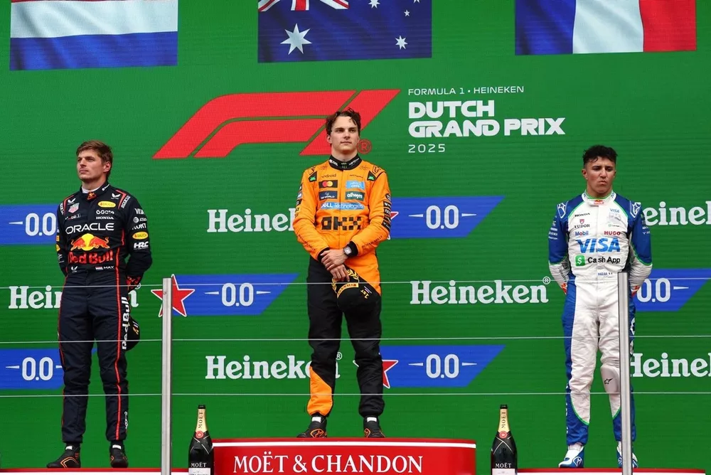 Oscar Piastri, McLaren, Max Verstappen, Red Bull Racing, Isack Hadjar, Racing Bulls Team