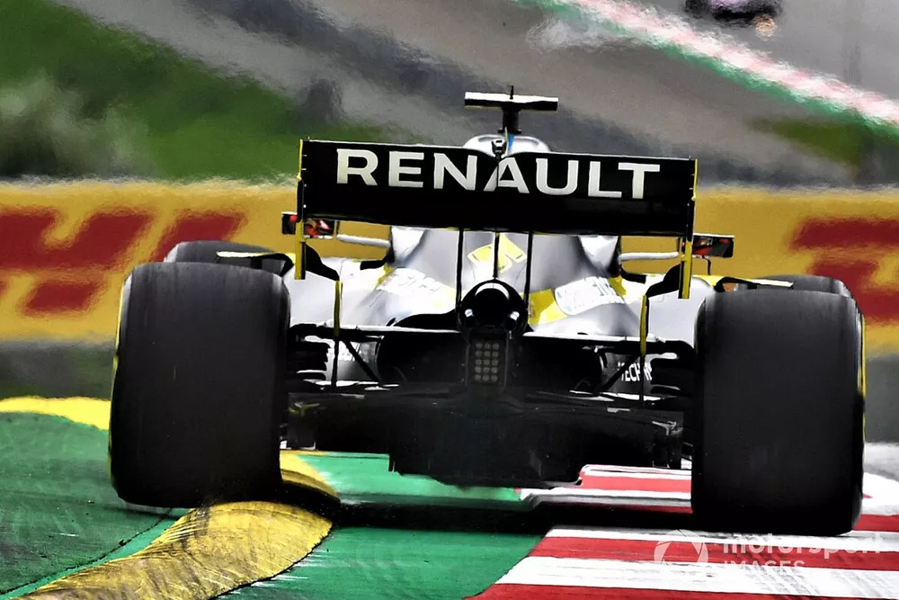 Vue détaillée du diffuseur de la Renault F1 R.S.20 
