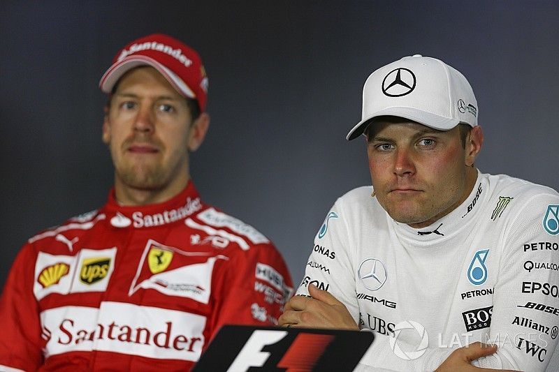 Rueda de prensa: Sebastian Vettel, Ferrari y Valtteri Bottas, Mercedes AMG F1