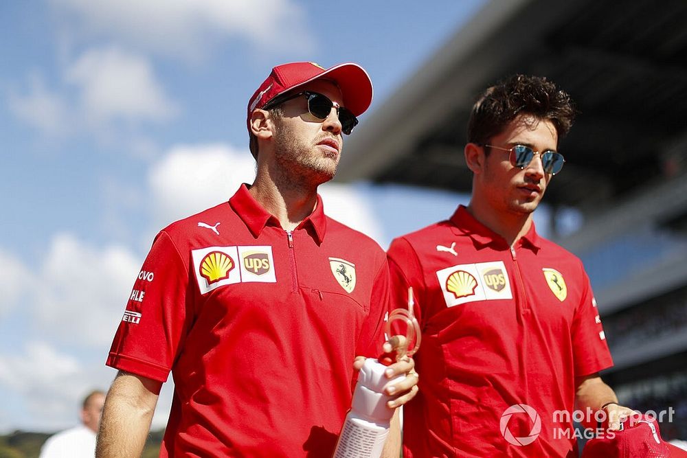 Sebastian Vettel, Ferrari, Charles Leclerc, Ferrari