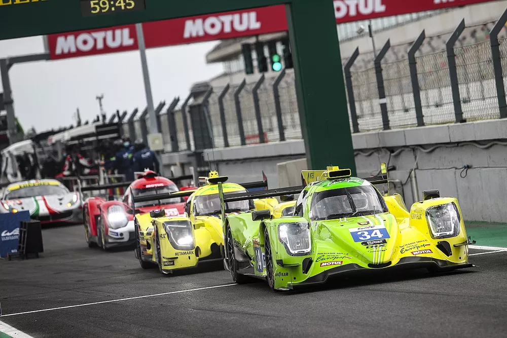 #34 Inter Europol Competition Oreca 07 - Gibson: Jakub Smiechowski, Louis Deletraz, Alex Brundle 
