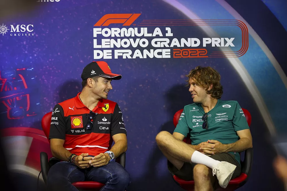 Charles Leclerc, Ferrari, Sebastian Vettel, Aston Martin