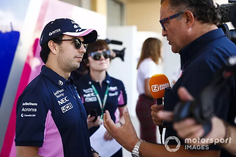 Sergio P&eacute;rez, Racing Point con los medios