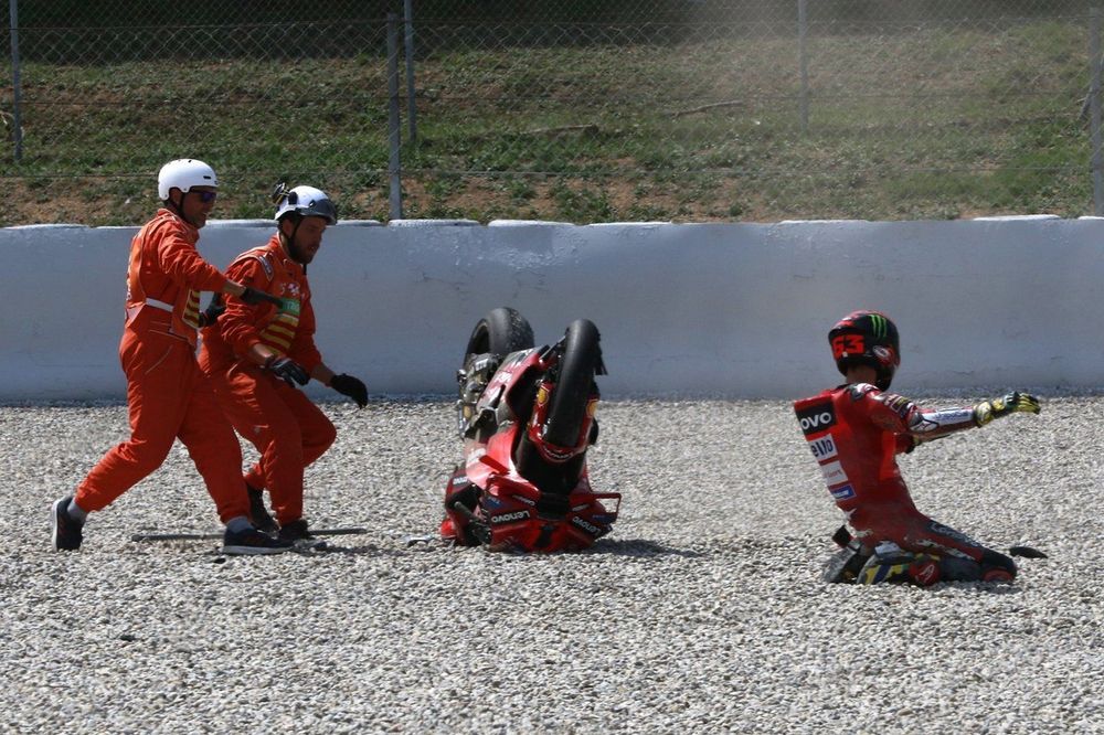 Caída de Francesco Bagnaia, Ducati Team