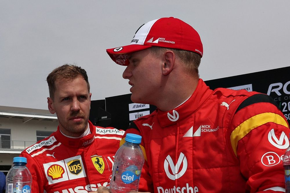 David Coulthard, Sebastian Vettel, Mick Schumacher