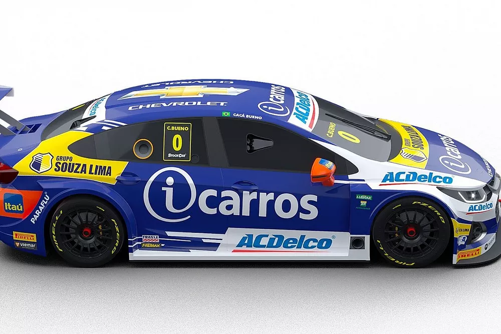 Layout do carro de Cac&aacute; Bueno na Stock Car em 2022