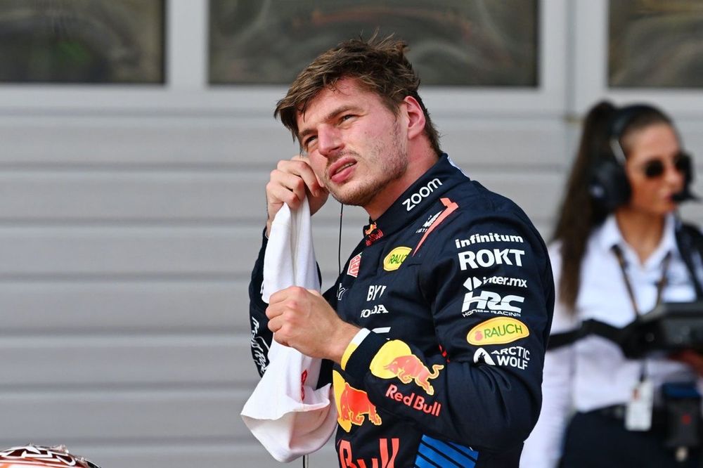 Pole man Max Verstappen, Red Bull Racing, in Parc Ferme after Qualifying