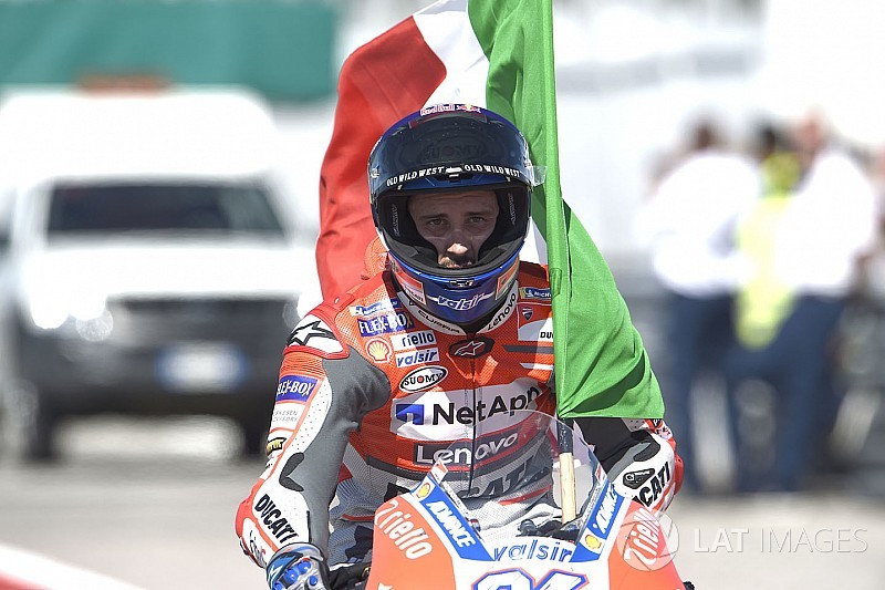 Menang di Misano, Dovizioso nikmati balapan