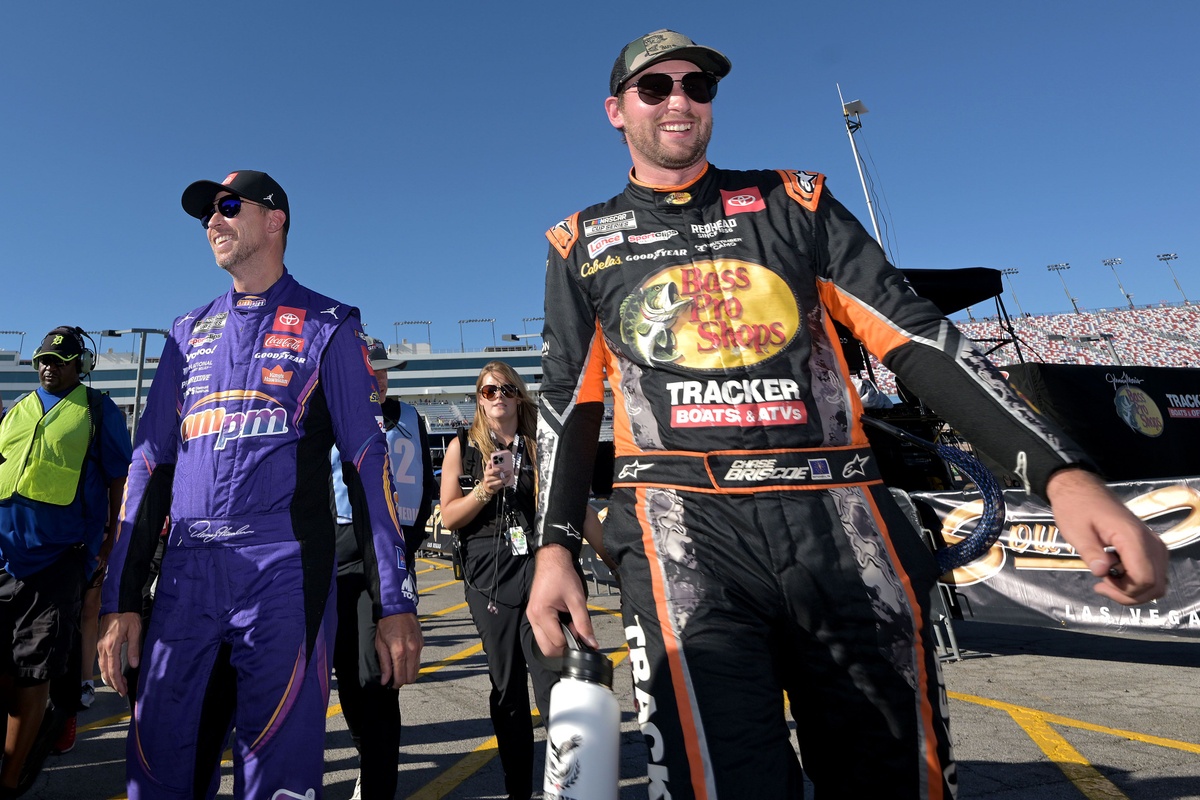Chase Briscoe swears he didn’t mean to wreck Denny Hamlin, even if no one believes...
