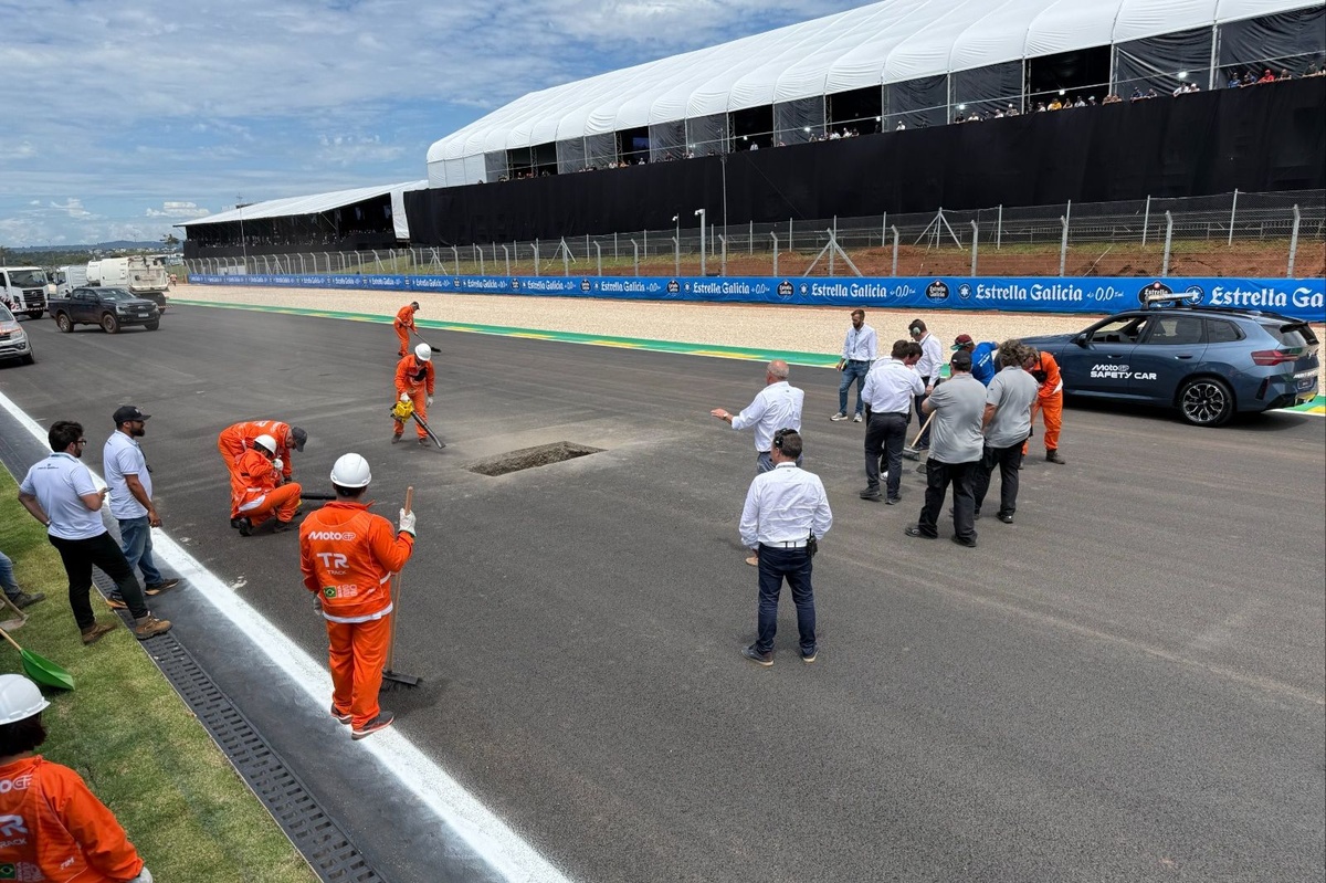 Huge hole on main straight poses new problem for MotoGP's Brazilian GP