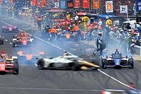 V&iacute;deo: accidente de Veekay contra Palou en la Indy 500