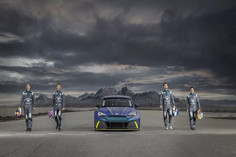 Mattias Ekstr&ouml;m, Cupra EKS, Cupra e-Racer, Tom Blomqvist, Cupra EKS, Cupra e-Racer, Jordi Gen&eacute;, Cupra EKS, Cupra e-Racer, Adrien Tambay, Cupra EKS, Cupra e-Racer