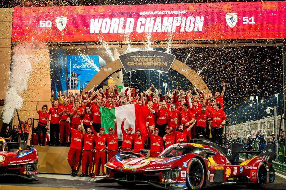 En Ferrari AF Corse celebran el t&iacute;tulo