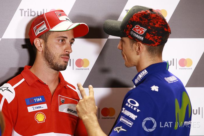 Andrea Dovizioso, Ducati Team, Maverick Viñales, Yamaha Factory Racing