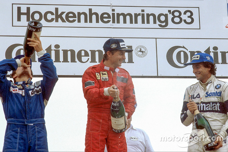 Podium: 1. Rene Arnoux, Ferrari; 2. Andrea de Cesaris, Alfa Romeo; 3. Riccardo Patrese, Brabham