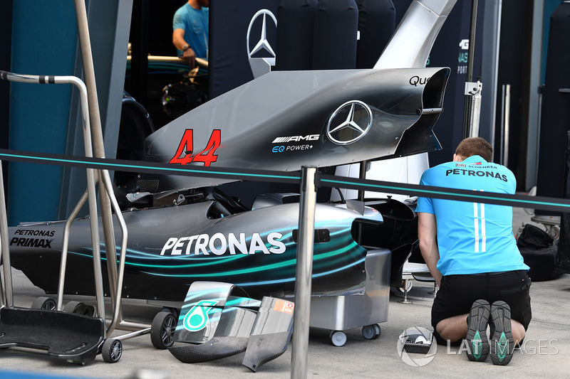 Аеродинамічні елементи Mercedes-AMG F1 W09