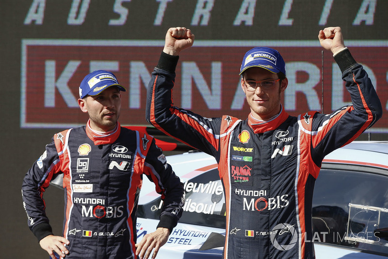 I vincitori Thierry Neuville, Nicolas Gilsoul, Hyundai i20 Coupe WRC, Hyundai Motorsport