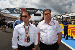Zak Brown, McLaren Racing CEO on the grid