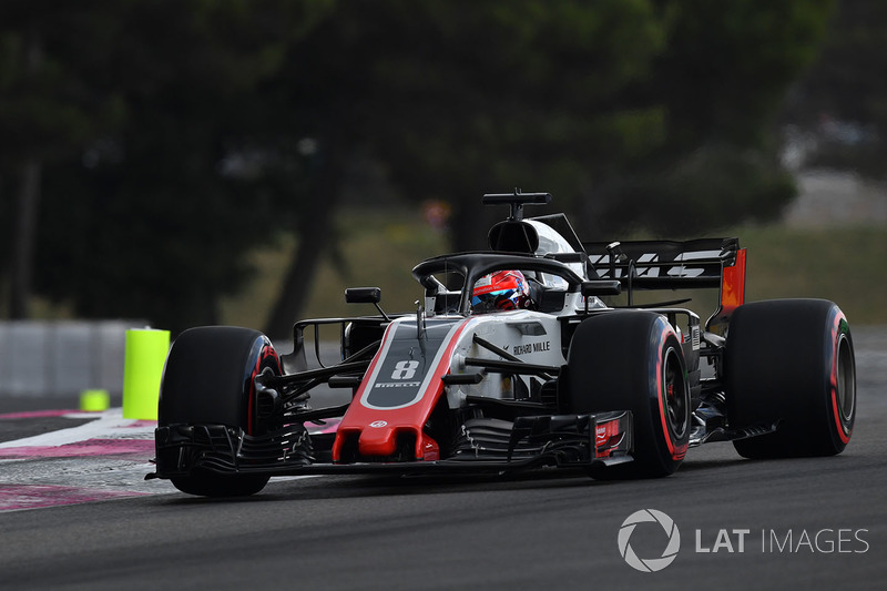 10: Romain Grosjean, Haas F1 Team VF-18, no time