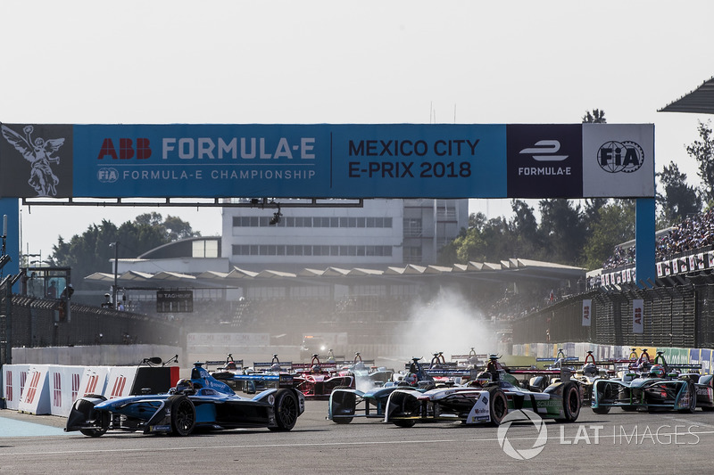 Sébastien Buemi, Renault e.Dams, at the start of the race.,
